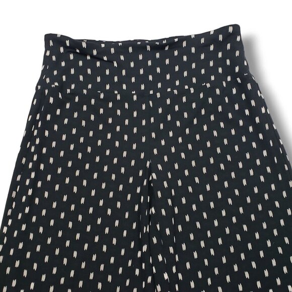 J Jill Wearever Collection Smooth Fit Full Leg Pants Womens XS Black Printed Hig - Picture 2 of 8